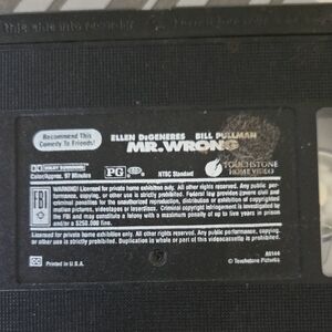 Mr. Wrong VHS Tape